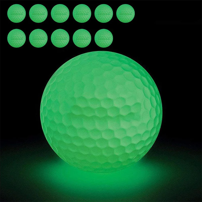 Two Piece Fluorescence / Glow-in-the-Dark Golf Ball Angle 3
